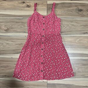 Hollister Y2K Pink Button Up Dress